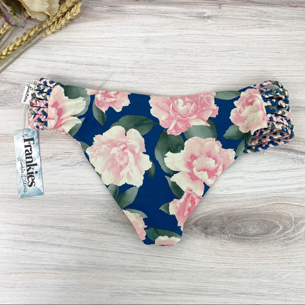 SOLD! Frankies Bikinis Valentina Bottom Pink Peony - Picture 3 of 7